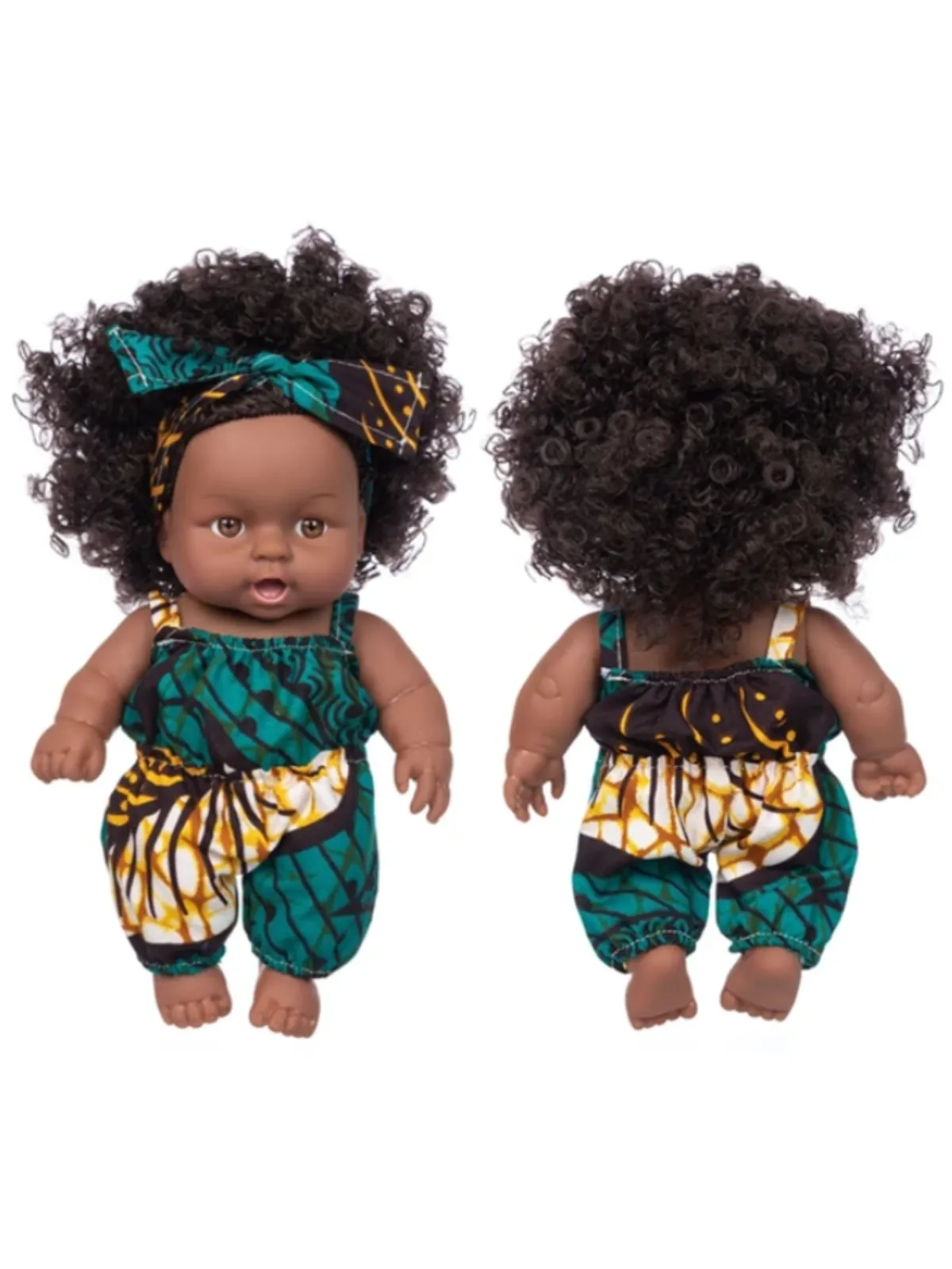 8" Cute and Cuddly Baby Doll with Beautiful Curly Hair