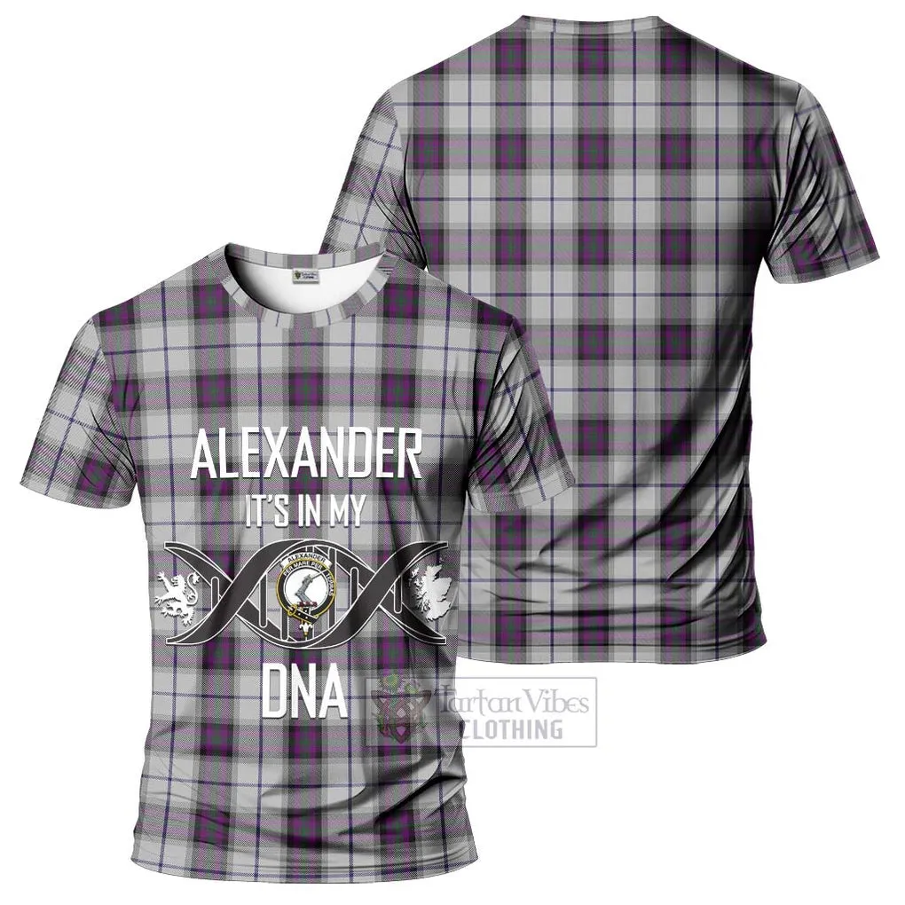 Alexander of Menstry Dress Tartan T-Shirt with Family Crest DNA In Me Style