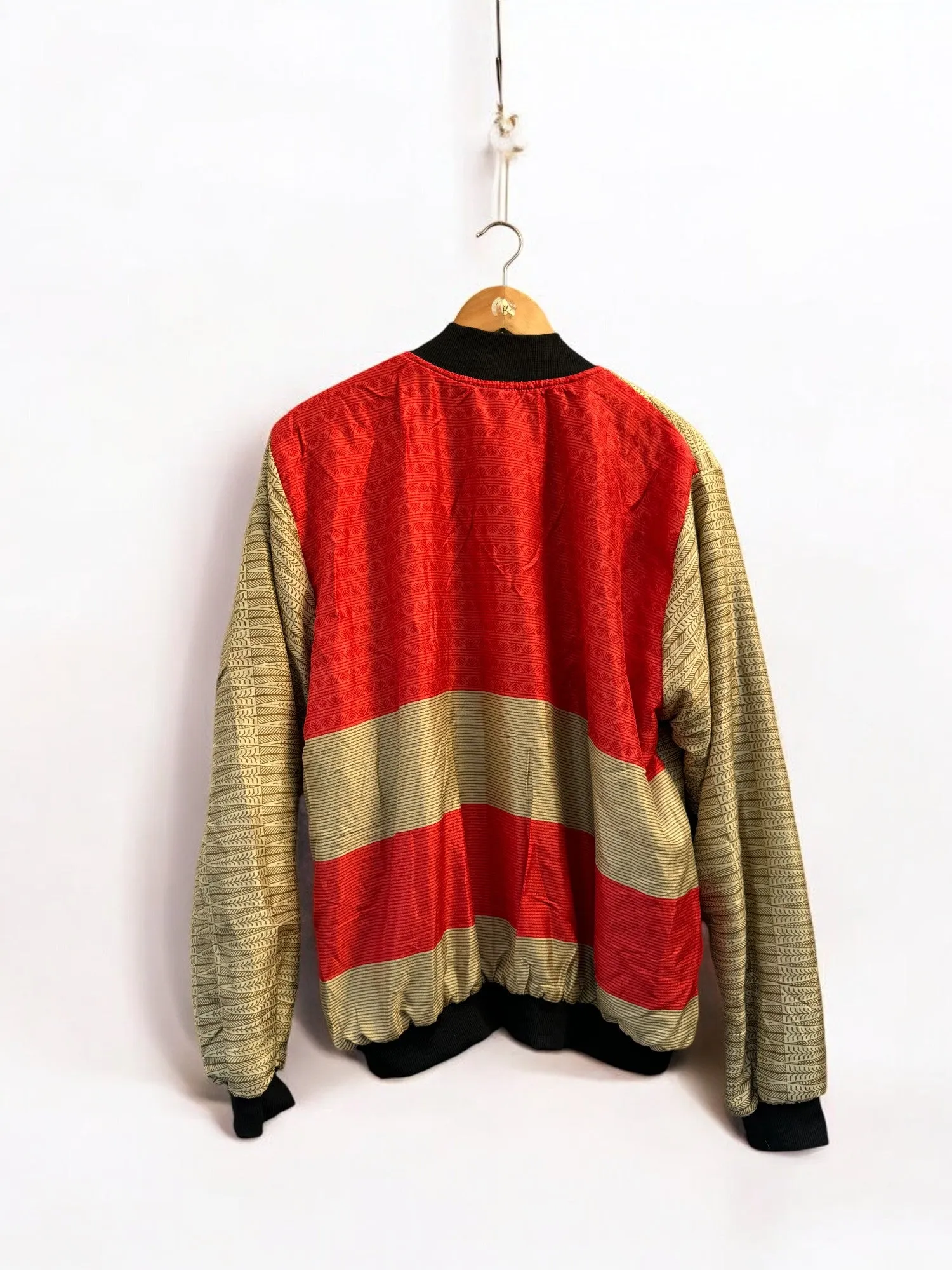 Bomber Jacket - Recycled Sari  | XL (20 -24)