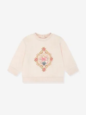 Etro Baby Girls Floral Sweatshirt in Beige