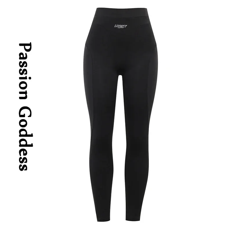 Hight Waist Letter Printed Legging