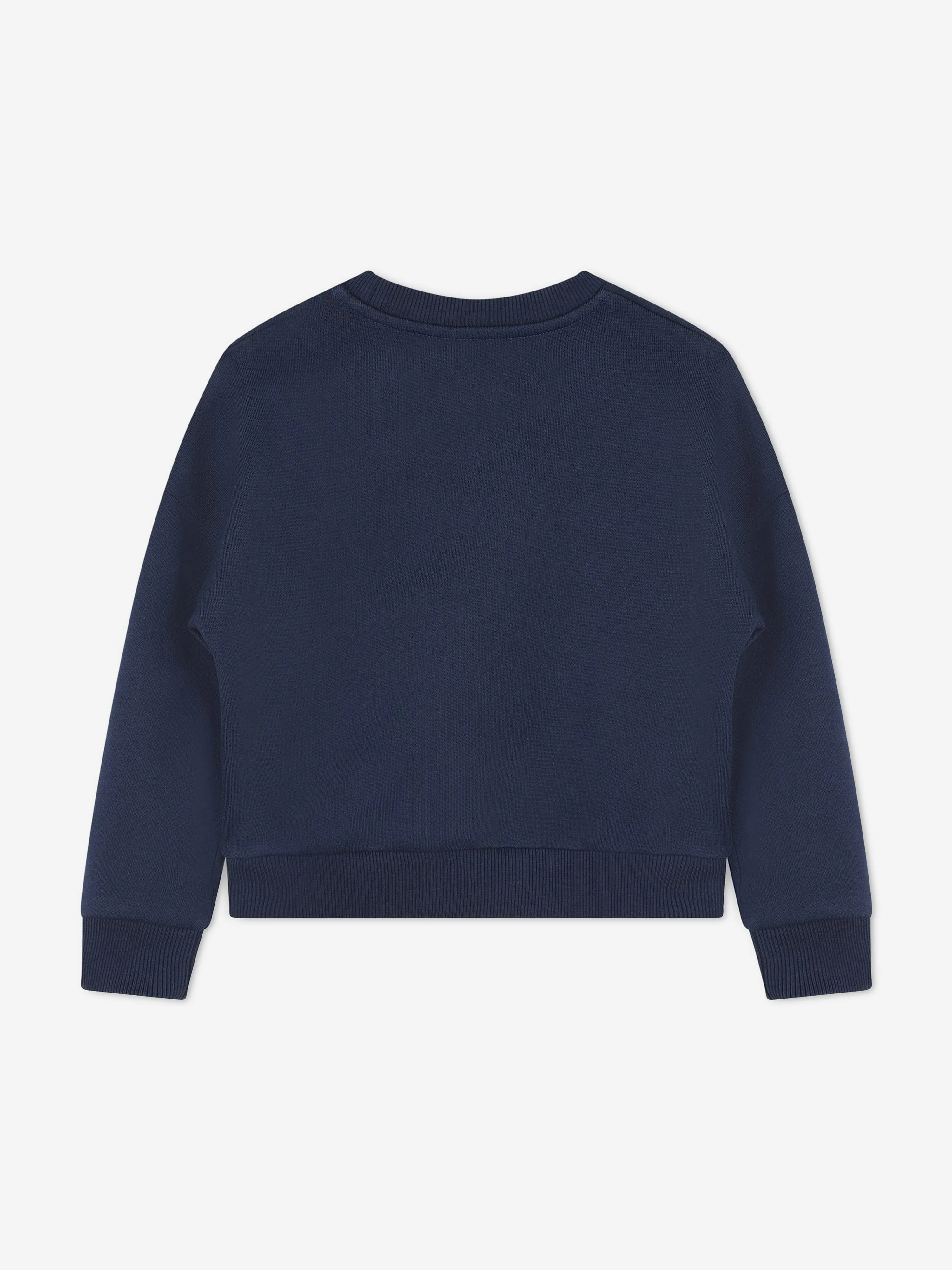 KENZO Girls Logo Print Sweatshirt in Navy