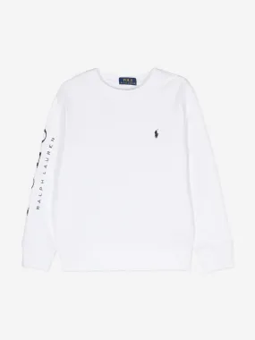 Ralph Lauren Boys Polo Sweatshirt in White