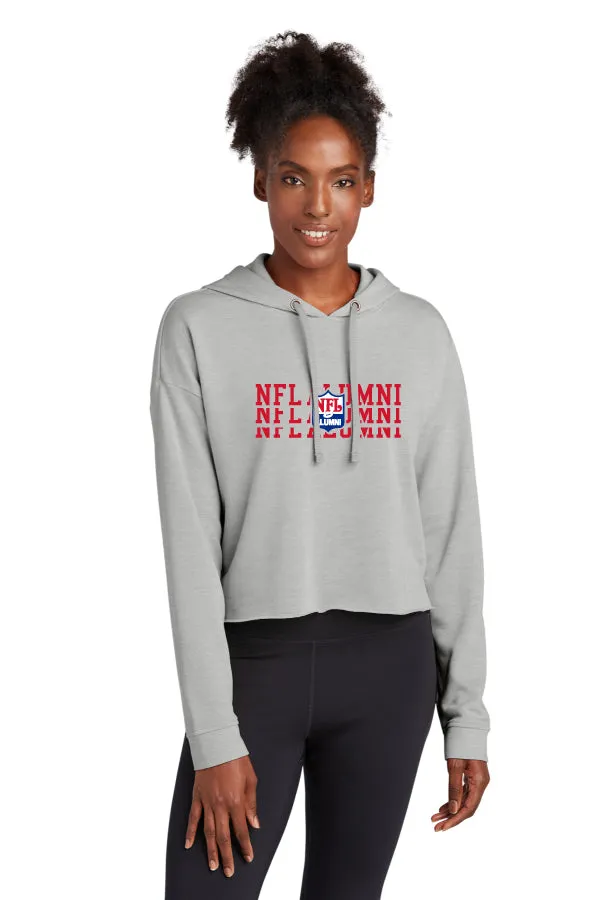 Sport-Tek ® Ladies PosiCharge ® Tri-Blend Wicking Fleece Crop Hooded Pullover - REPEAT