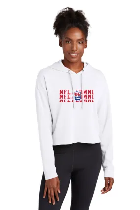 Sport-Tek ® Ladies PosiCharge ® Tri-Blend Wicking Fleece Crop Hooded Pullover - REPEAT