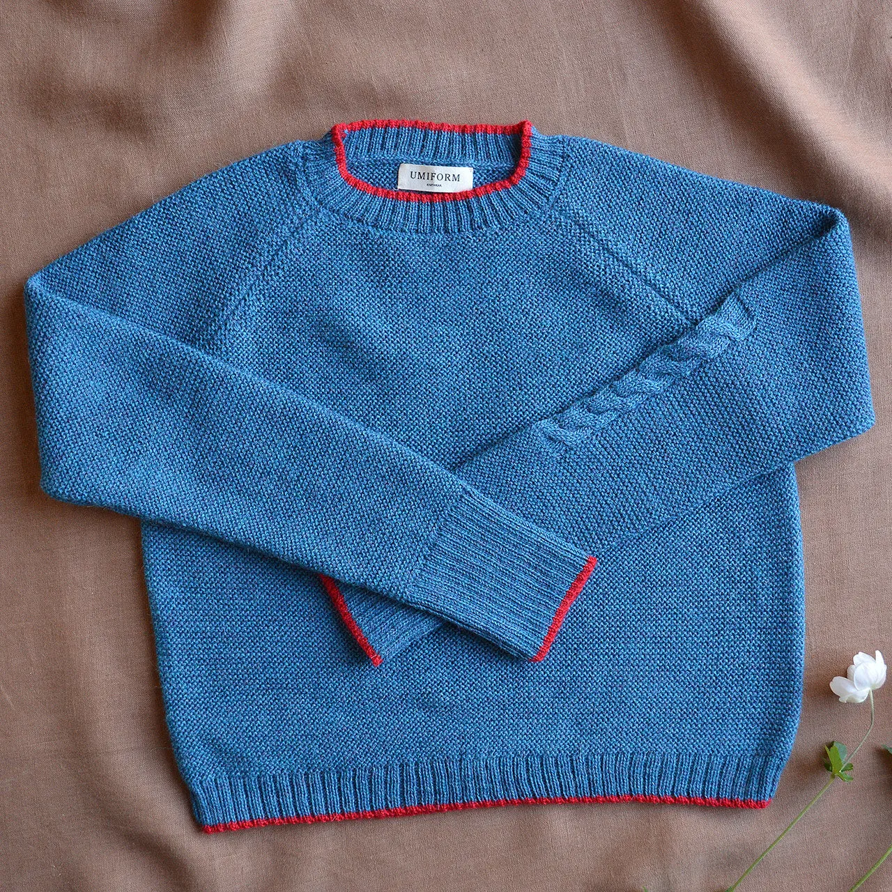 Women's Cable Crop Jumper - 100% Baby Alpaca - Light Peacock (S-L)