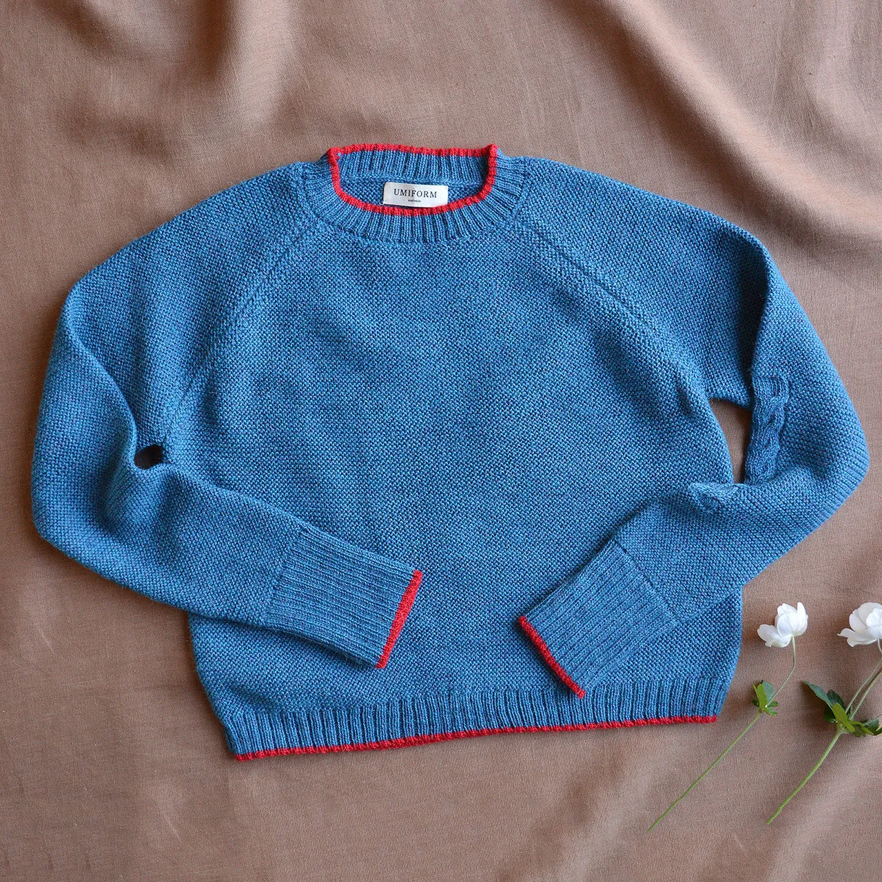 Women's Cable Crop Jumper - 100% Baby Alpaca - Light Peacock (S-L)